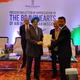 Union minister Hardeep Singh Puri awarding the letter of appreciation to captain Amitabh Singh.